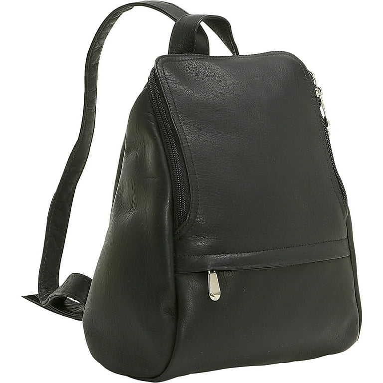 Le Donne Leather U-Zip Mini Backpack LD-030 - Walmart.com