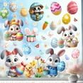 thumbnail image 4 of Easter Stickers For Window Door Stickers Easter Decorations Bunny Stickers With Eggs Decals For Easter Easter Window Clings Decorations For Home Office Classroo Novel Easter Design, 4 of 5