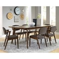 thumbnail image 3 of Bowery Hill Contemporary Dining Table in Dark Walnut, 3 of 4