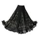 thumbnail image 2 of Falda de baile de salón para mujer, falda española, ropa, vestido de fiesta, falda de danza del vientre Talla XL Negro, 2 of 8