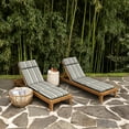 thumbnail image 3 of ARDEN earthFIBER Outdoor Chaise Cushion, 21 x 72, Rain-Proof, Fade Resistant, Cushion for Chaise Lounger, 3 of 8