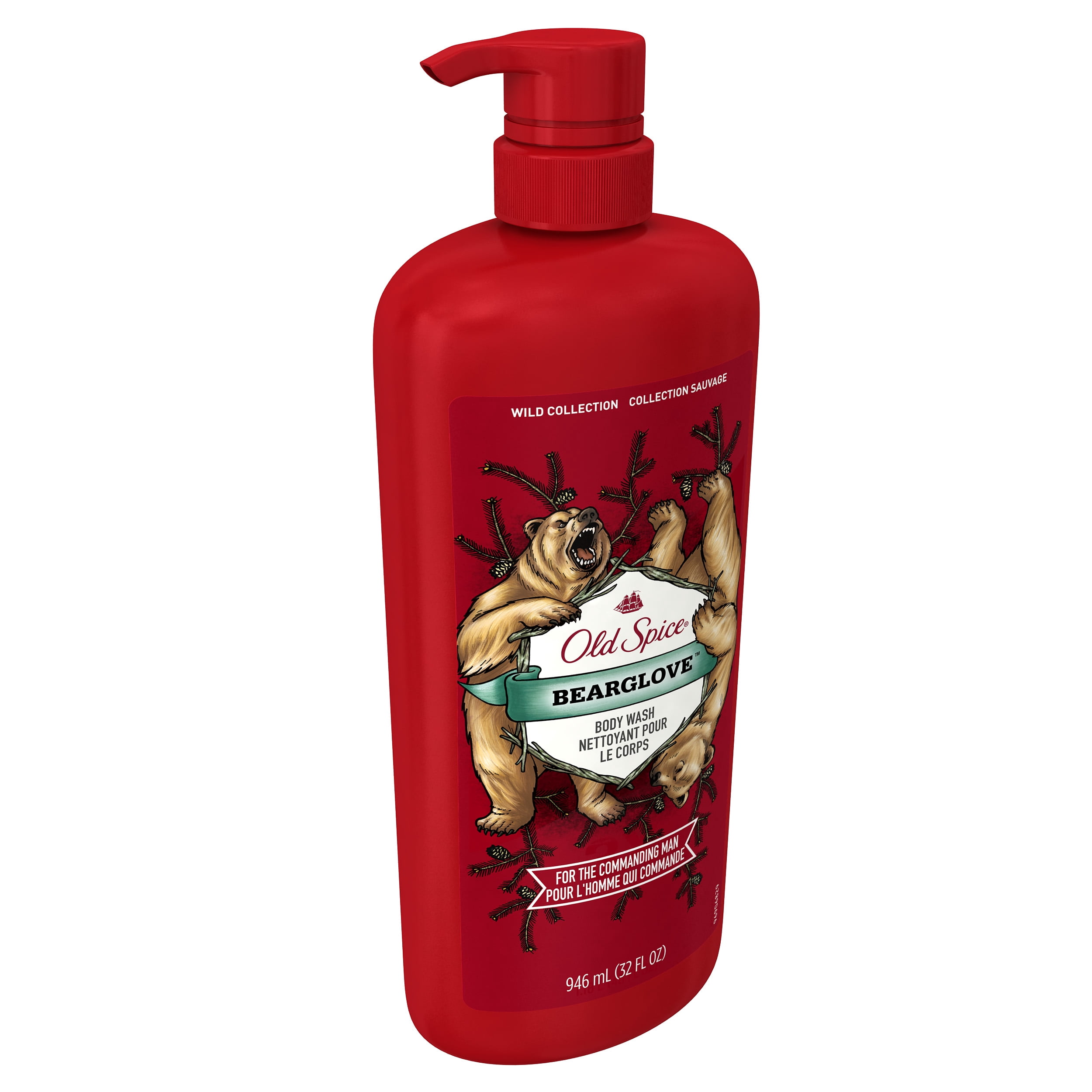 Old Spice Wild Bearglove Scent Body Wash for Men, 32 oz