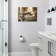 thumbnail image 3 of HFDF Bathroom Hippo Wall Art Hippo Bathroom Pictures Wall Decor for Restroom,Toilet Bathroom Canvas Painting Print Home Modern Artwork Decoration 24x20inch Framed, 3 of 7