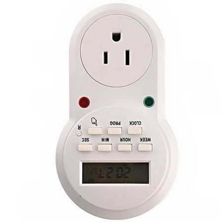 63A USA Series Electronic Programmable Weekly Digital Timer 1 Set White
