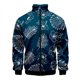 thumbnail image 3 of Chaqueta con cuello alto y cremallera con estampado digital 3D de hojas hawaianas para hombre y mujer, chaquetas de manga larga, ropa de calle de moda para hombre, 3 of 5