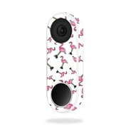 MightySkins NEHEL-Cool Flamingo Skin for Nest Hello Video Doorbell - Cool Flamingo