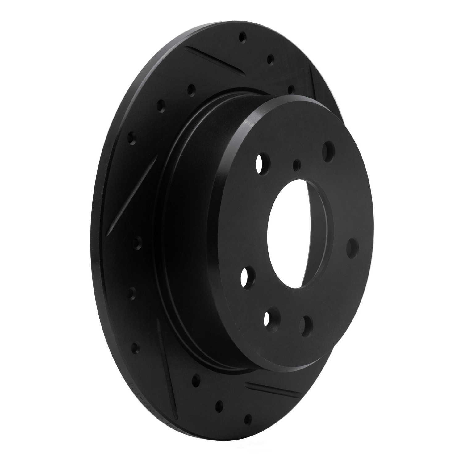 Dynamic Friction Company 633-80024R DFC Brake Rotor - Drilled And Slotted - Black