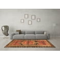 thumbnail image 3 of Ahgly Company Indoor Square Persian Brown Traditional Area Rugs, 7' Square, 3 of 4