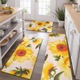 thumbnail image 2 of Pink Sunflower Daisy Pattern Kitchen Rugs Sets Of 3,Kitchen Runner Rugs Non Skid Washable,Decorative Kitchen Floor Mats for Kitchen,Sink,Laundry,17"x30"+ 17"x47" + 17"x59", 2 of 6