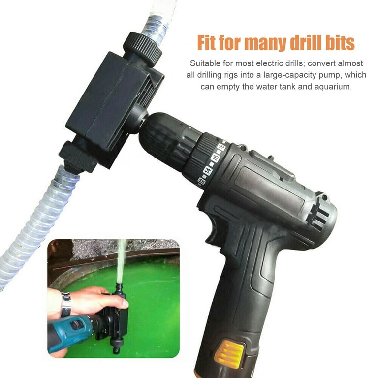 1 Set of Hand Electric Drill Pump Self Priming Water Pump Small Household Pump