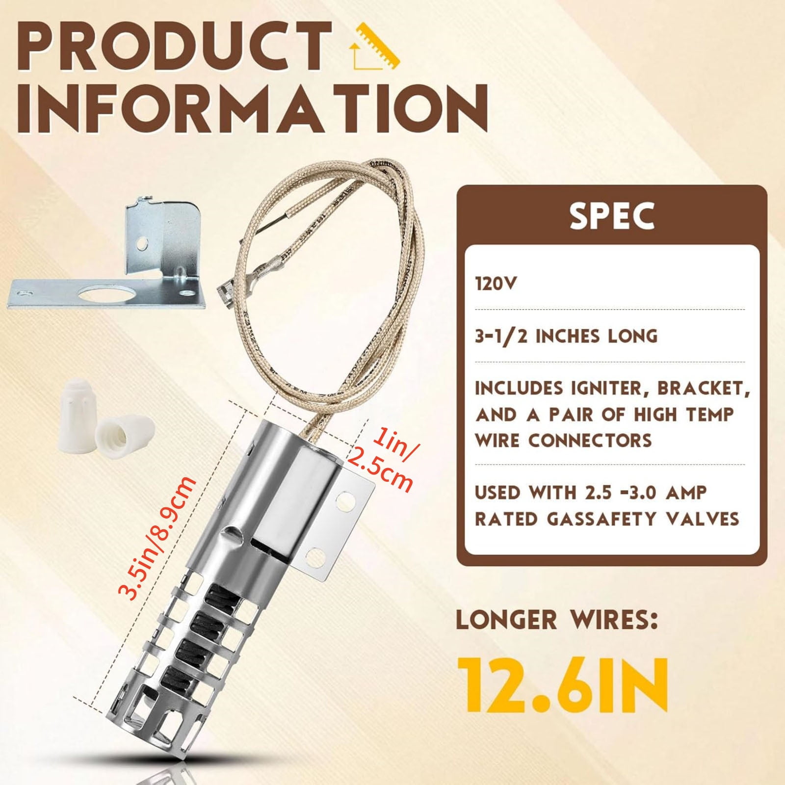 APPLAYERR Igniter Kit For Kenmore Roper Ovens Metal Plastic OEM WB13K04 WB13K01 New Easy Install Quality