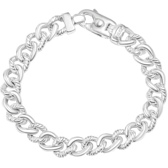 Pompeii Men's Braided 14k Gold (56gram) or Platinum (105gram) 9.5mm Link Bracelet 8.5" (,)