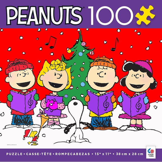 Rompecabezas CEACO Peanuts Navidad 100 Piezas 38x28 cm