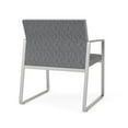 thumbnail image 5 of Fauteuil d'Invité Surdimensionné Gansett pour Réception et Attente / Acier Argenté / Gris / Gris, 5 of 5