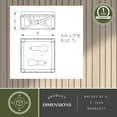 thumbnail image 6 of Colton 12-in W Brown Wood Cage Flush Mount Ceiling Light Fixture, 6 of 10