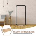 thumbnail image 3 of Full Length Mirror Stand Floor Mirror Stand Support Wooden Support Base for Dressing Mirror, 3 of 4