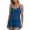 Dark Blue, variant on SuDongPo Women's Tank Top Pajama Set Sleeveless Comfy Sleepwear Racerback Cami and Shorts Pjs 2 Piece Summer Loungewear Sets