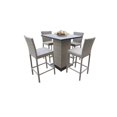 thumbnail image 1 of Monterey Pub Table Set Barstools 5 Piece Wicker Patio Furniture, 1 of 3