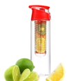 thumbnail image 1 of 700 Ml Portable Fruit Infusing Infuser Water Bottle Sports Lemon Juice Bottle Flip Lid, 1 of 5