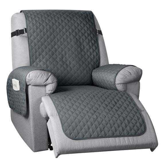 TAOCOCO Non-Slip Recliner Chair Cover Reclining Sofa Slipcover,Recliner Armchair Cover Home Furniture Protector Dark Gray 23"