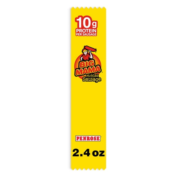 Penrose Big Mama Pickled Sausage, 10g Protein per Sausage, 2.4 oz.