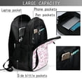 thumbnail image 4 of Balery Rose Flowers Mochila con carga USB para hombre y mujer - Mochila impermeable y antirrobo para laptop con puerto USB para viajes, trabajo, 4 of 7