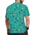thumbnail image 2 of Wukai Sushi (3) Print Men's Short-Sleeved Mesh T-Shirt,Quick-Dry Short Sleeve Workout T-Shirt-Large, 2 of 8
