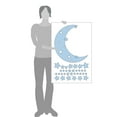 thumbnail image 3 of Moon and Stars Night Sky Vinyl Wall Art Decal Sticker Design for Nursery Room DIY Mural Decoration, 3 of 4