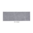 thumbnail image 5 of Better Trends 18" x 54" Bathroom Runner Mat 100% Cotton, Extra Soft Tufted Bath Rug, Water Absorbent & Non Slip Bath Mat, Trier Collection (Silver), 5 of 5