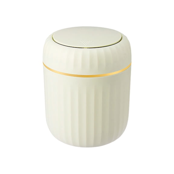 1 Pc Mini Desktop Trash Can Waste Can with Press Type Lid Tiny Countertop Garbage Bin Waste Basket Small Table Top Plastic Covered Garbage Bin for Bathroom Kitchen Office Desk, 6.49"x5.11", Green