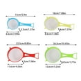 thumbnail image 3 of 4PCS Flour Sieve Set Four Sizes Kitchen Strainer High-Density Mesh, 3 of 7