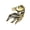 Gold-color, variant on Zodiacs Themed Equestrian Chest Pin Premium Alloy Craftsmanship Badge Delicate Addition To Modern Women’s Styles