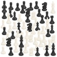 thumbnail image 4 of 2 Set Plastic Chess Pieces Magnetic Party Activity Games Entertainment Accessories, 4 of 6