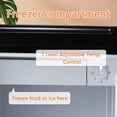 thumbnail image 5 of Compact Refrigerator Mini Fridge for Beverage, Ice Cream, Vegetable, Fruit, 1.7 Cu. Ft. Freezer with Drip Tray, Bottle Racks and Defrost Button, Great for Bedroom, Office, Dorm, Black, 5 of 17