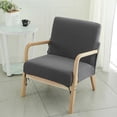 thumbnail image 2 of Housse de Chaise Moderne Mi-Siècle Imprimée Extensible pour Fauteuil de Lecture Housses de Chaise de Salon (Fleur), 2 of 6