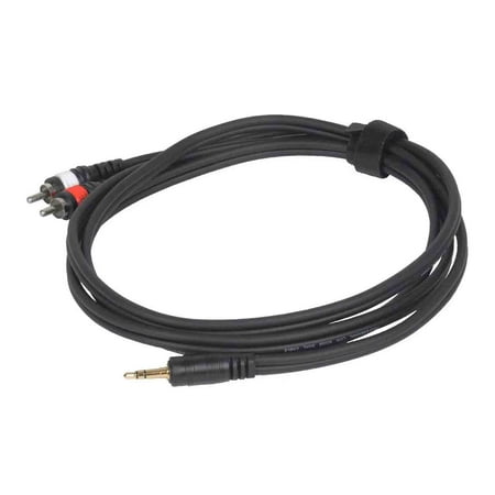 Odyssey OSP106MRY 1/8″ Stereo Male to Dual RCA Male Pro-Link Cable - 6 Feet