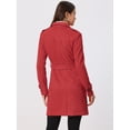 thumbnail image 4 of Día de San Patricio Chaqueta De Gabardina De Gamuza Sintética Con Muesca Para Mujer Blazer De Solapa Pico Con Solapa De Tormenta Rojo M, 4 of 6