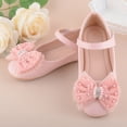 thumbnail image 4 of KPOPLK Girls Mary Jane Dress Shoes Ballerina Flats for Princess Uniform Shoes for Little/Big Kids with Ankle Strap Bowknot Shoes Size 13.5,Pink, 4 of 7