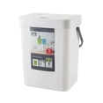 thumbnail image 1 of Youkk Sturdy And Durable Wall Mounted Trash Cans For Clean Household Environment white 5L, 1 of 6