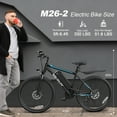 thumbnail image 5 of VARUN Electric Bike for Adults, 26" E-Bike, 750W Motor, 48V 374.4Wh Removable Battery, Up to 20+MPH, 45 Miles, 21-Speed Gears, Dual Disc Brakes, Electric Mountain Bike(Blue), 5 of 8