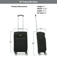 thumbnail image 2 of Lee 21/28 in Unisex 2-Piece Luggage Set, Black, 2 of 22