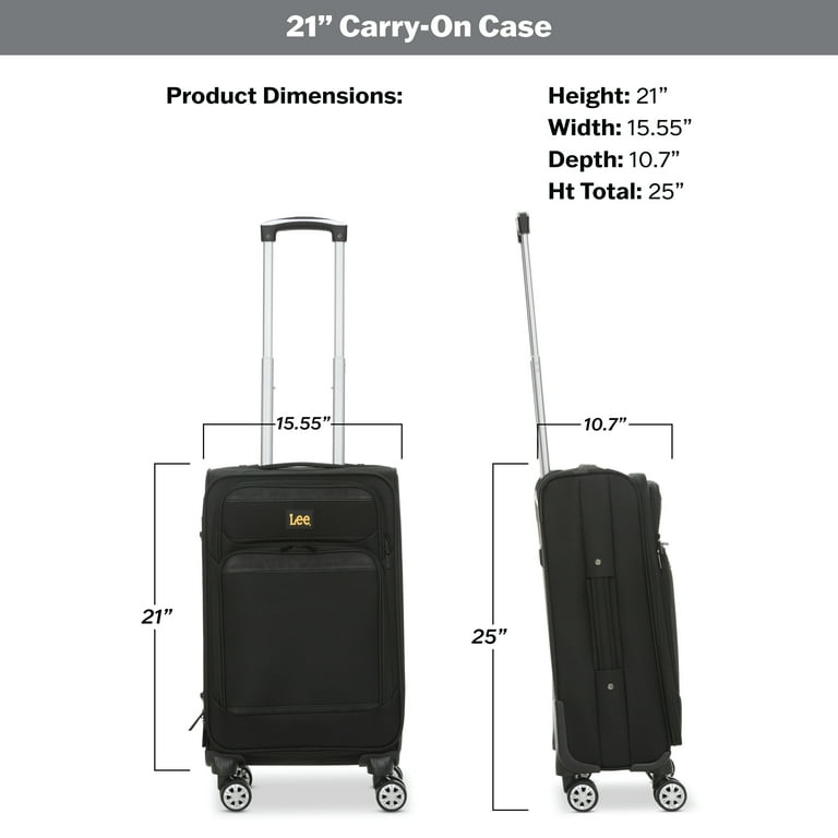 Lee Carry-on Luggage with Wheels - 21