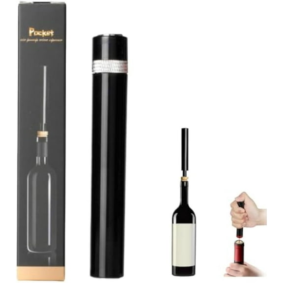 Loritia Wine Opener, Loritia Wine Opener, Wines Openers, Travel Portable Pocket Air Pressure Pump Wines Bottle Openers, Easy for Party & Home Daily Use(Silver)