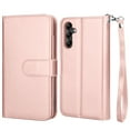 thumbnail image 6 of Wallet Phone Case for Samsung Galaxy A14 5G, PU Leather Wallet Case Cover and Cash Credit Card Holder for Women Wen, Ebizware Detachable Wallet Case with Magnetic Kickstand & Strap-Rose Gold, 6 of 8