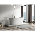 thumbnail image 6 of HEATGENE 62 Inches Acrylic Freestanding Bathtub Contemporary Soaking Tub Modern Bathtub Easy to Install UPC Certified Drain & Overflow Assembly Included, 6 of 6