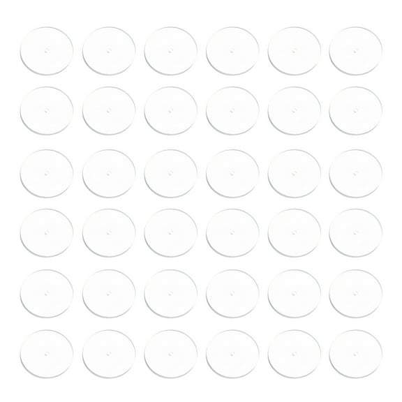 Uxcell 50 Pcs 12 mm Silicone Earring Back Stoppers Clear Disc Pads