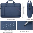 thumbnail image 2 of 15 - 15.6 Inch Laptop Shoulder Bag for Man Work Briefcase Slim Computer Carrying Case Handbag with Shoulder Strap, 2 of 6