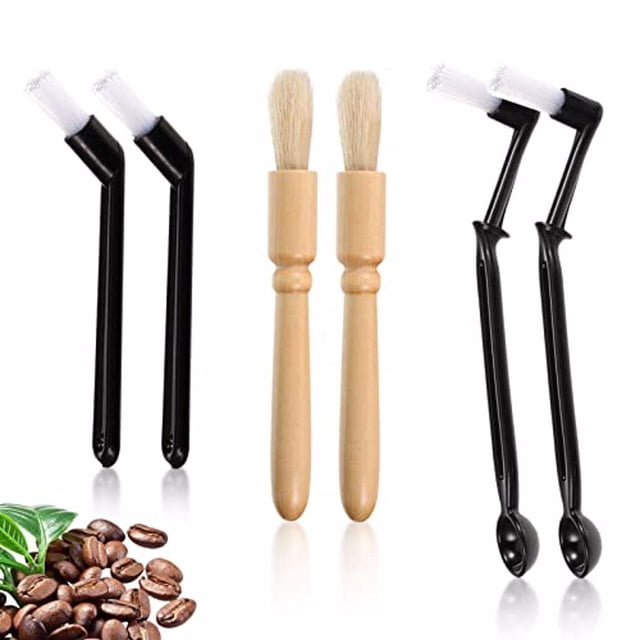 Advancent 6Pcs Coffee Machine Cleaning Brush Professional Dust Accessories Remover Plastic Grinder Restaurants Hotel Brushes Safety Type2