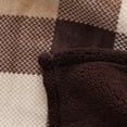 thumbnail image 4 of Berkshire Life Brown Plaid Cozy Soft Reversible Oversized Throw Blanket, 4 of 10