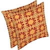 Ditty Wheat Print Throw Pillows 2-Pack, Red